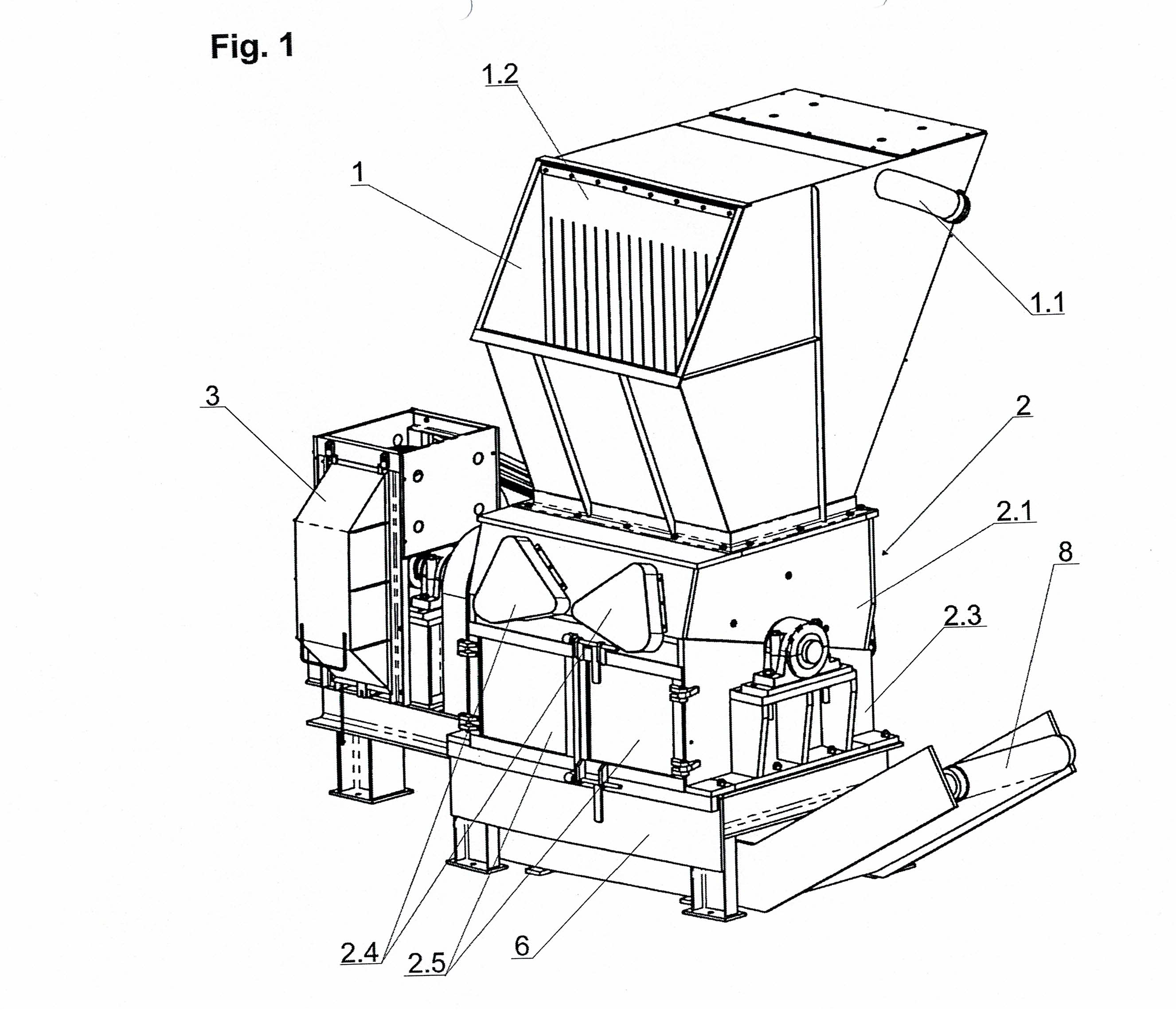 Rozdrabniacz UR-800 widok 1